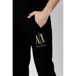 Armani Exchange Black Cotton Joggers Workout Pant AR-10432200009-IT42 | XS