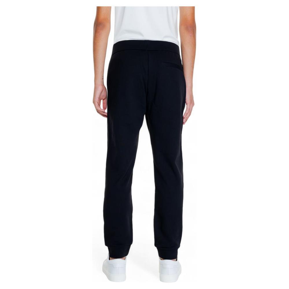 Armani Exchange Black Cotton Joggers Workout Pant AR-14882500009-IT42 | XS