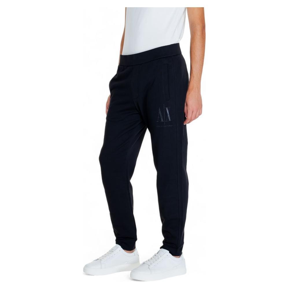 Armani Exchange Black Cotton Joggers Workout Pant AR-14882500009-IT42 | XS