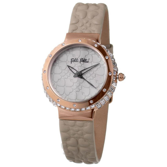 Folli Follie Gray Leather Watch
