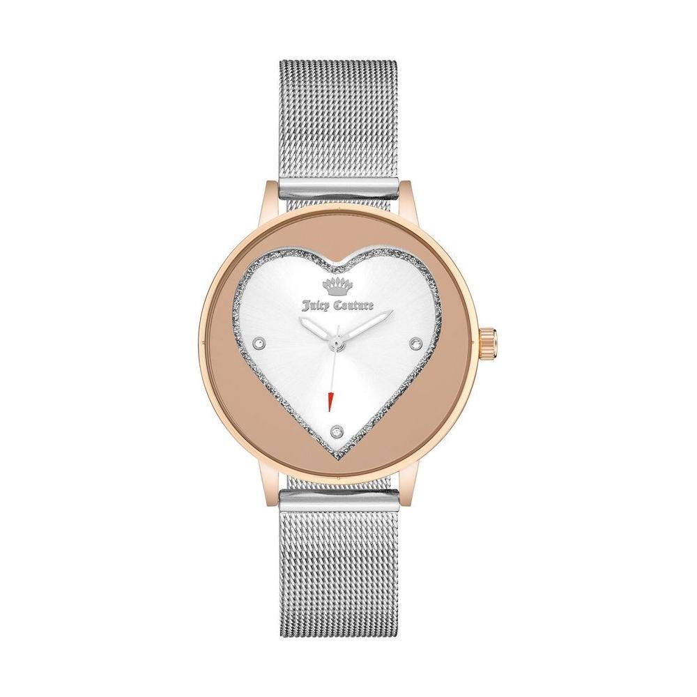 Juicy Couture Silver Stainless Steel Dress Watch