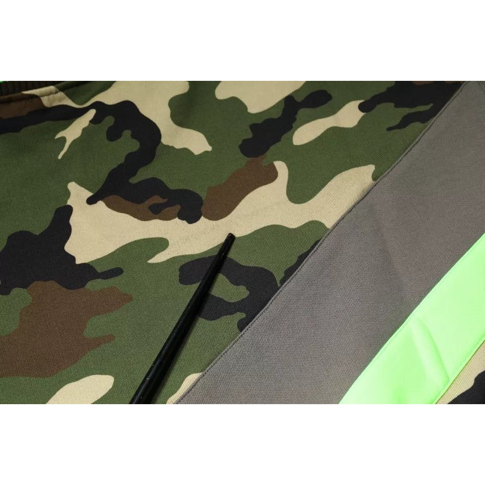 Dolce & Gabbana Multicolor Camouflage Sweatshirt Sweater TSH86730-50