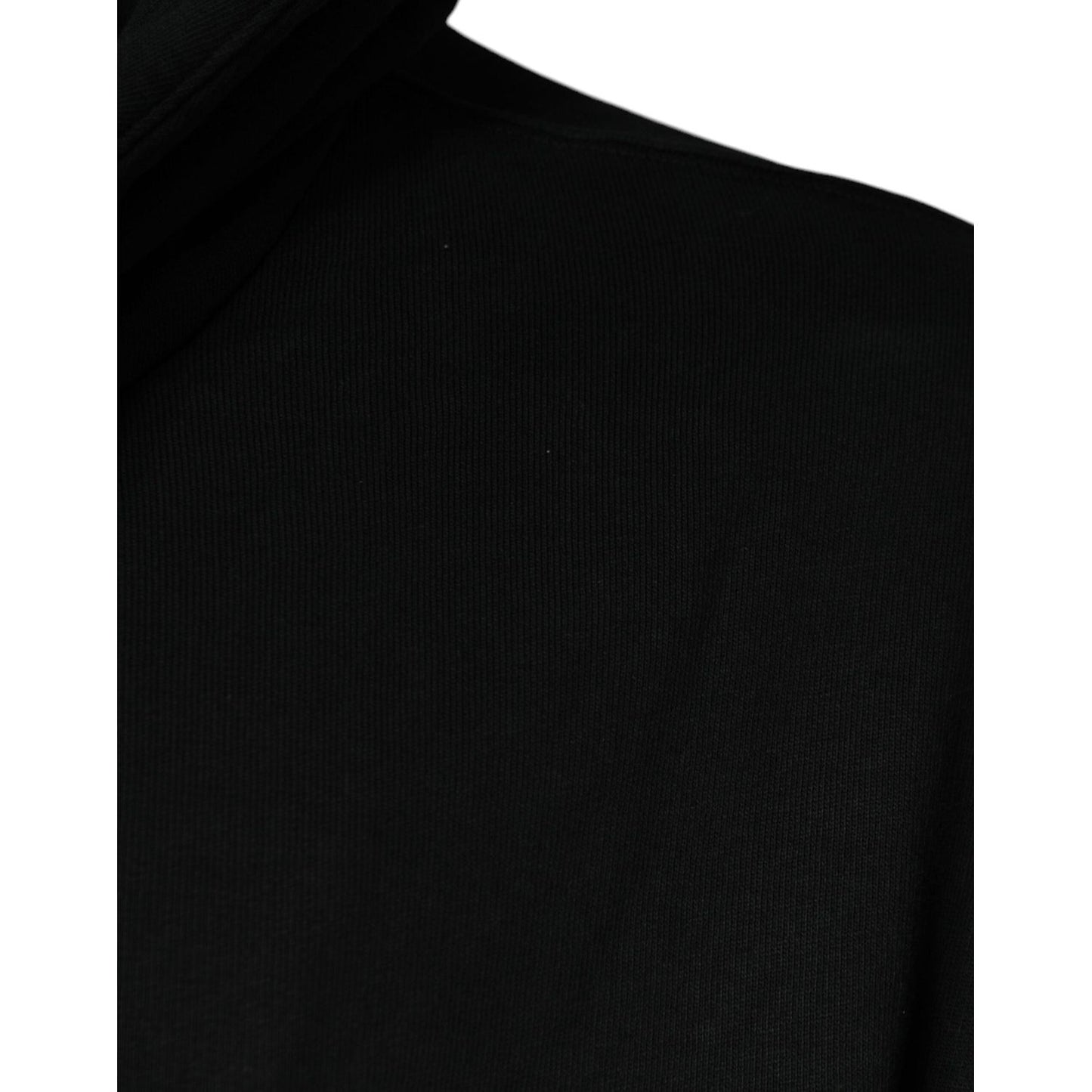 Dolce & Gabbana Black Logo Plaque Hooded Full Zip Sweater TSH86994-44