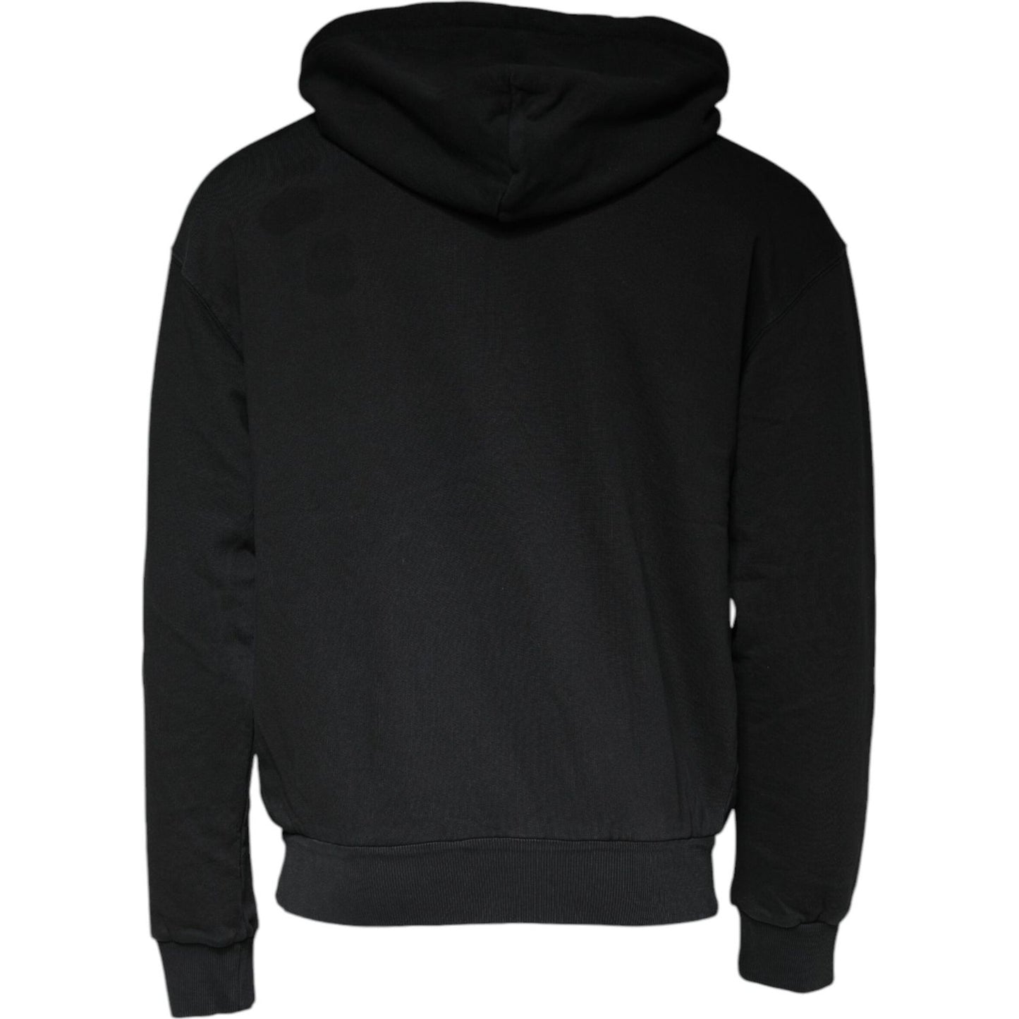 Dolce & Gabbana Black Logo Plaque Hooded Full Zip Sweater TSH86994-44