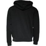 Dolce & Gabbana Black Logo Plaque Hooded Full Zip Sweater TSH86994-44