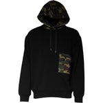 Dolce & Gabbana Black Camouflage Hooded Sweatshirt Sweater TSH87043-56