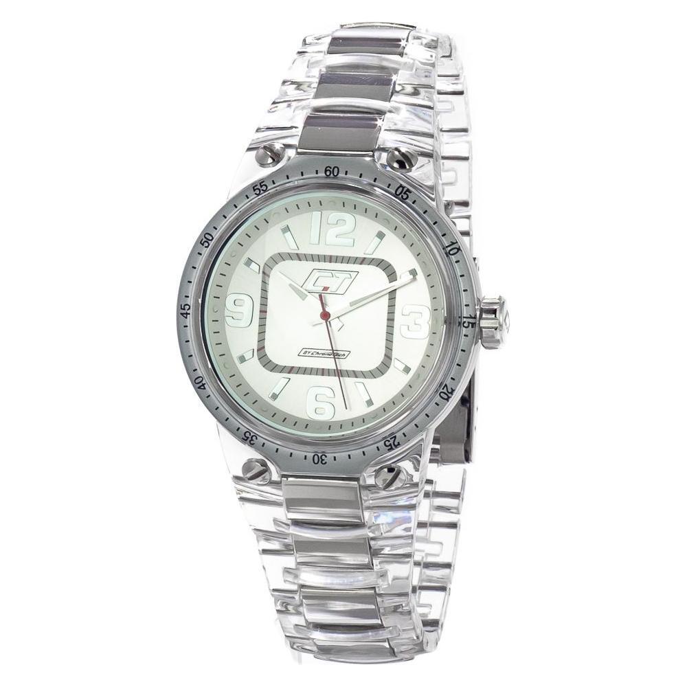 Chronotech Transparent Polycarbonate Dress Watch