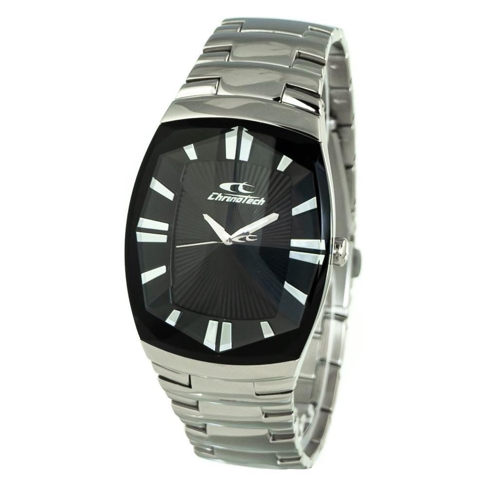 Chronotech Silver Stainless Steel Bracelet Watch