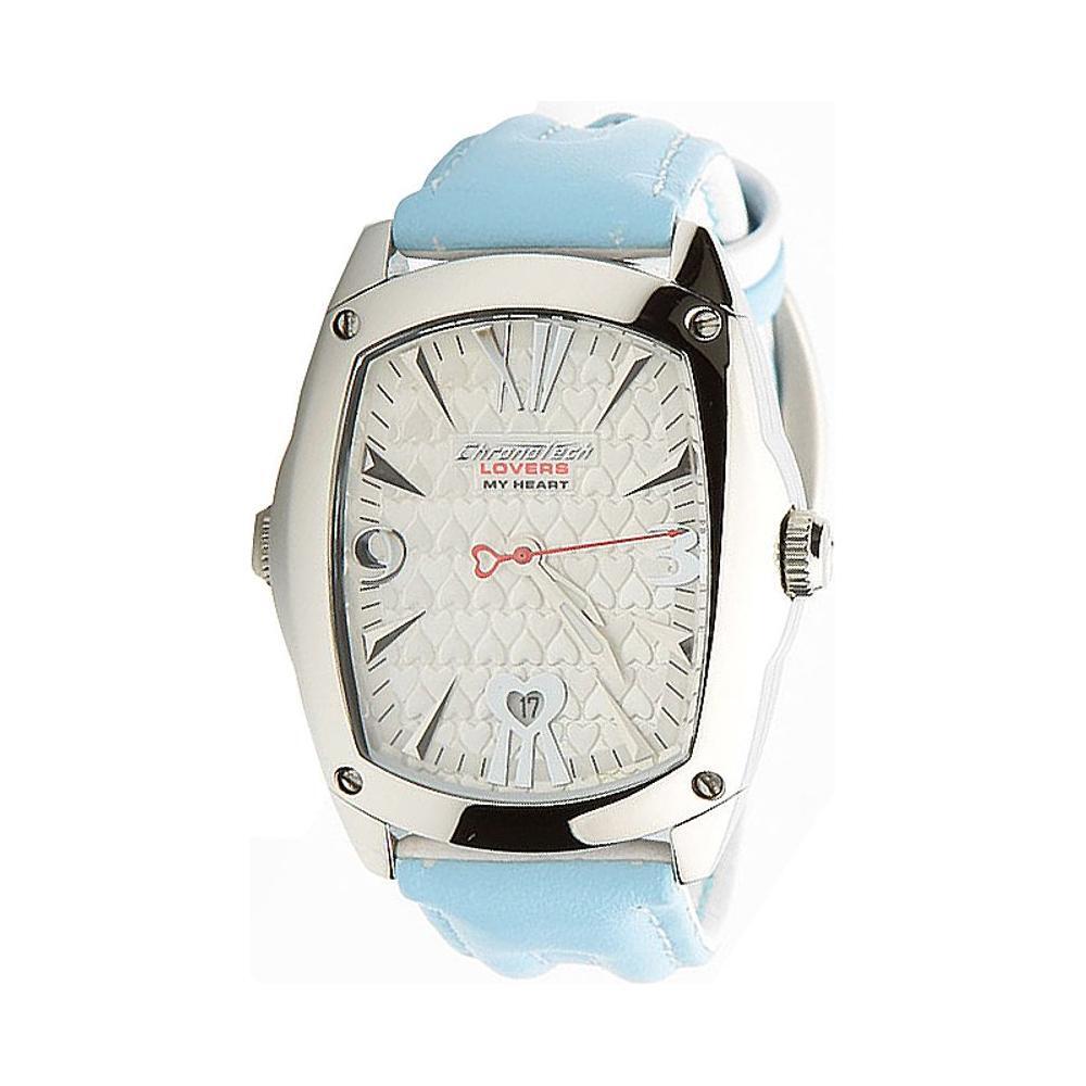 Chronotech Blue Leather Dress Watch