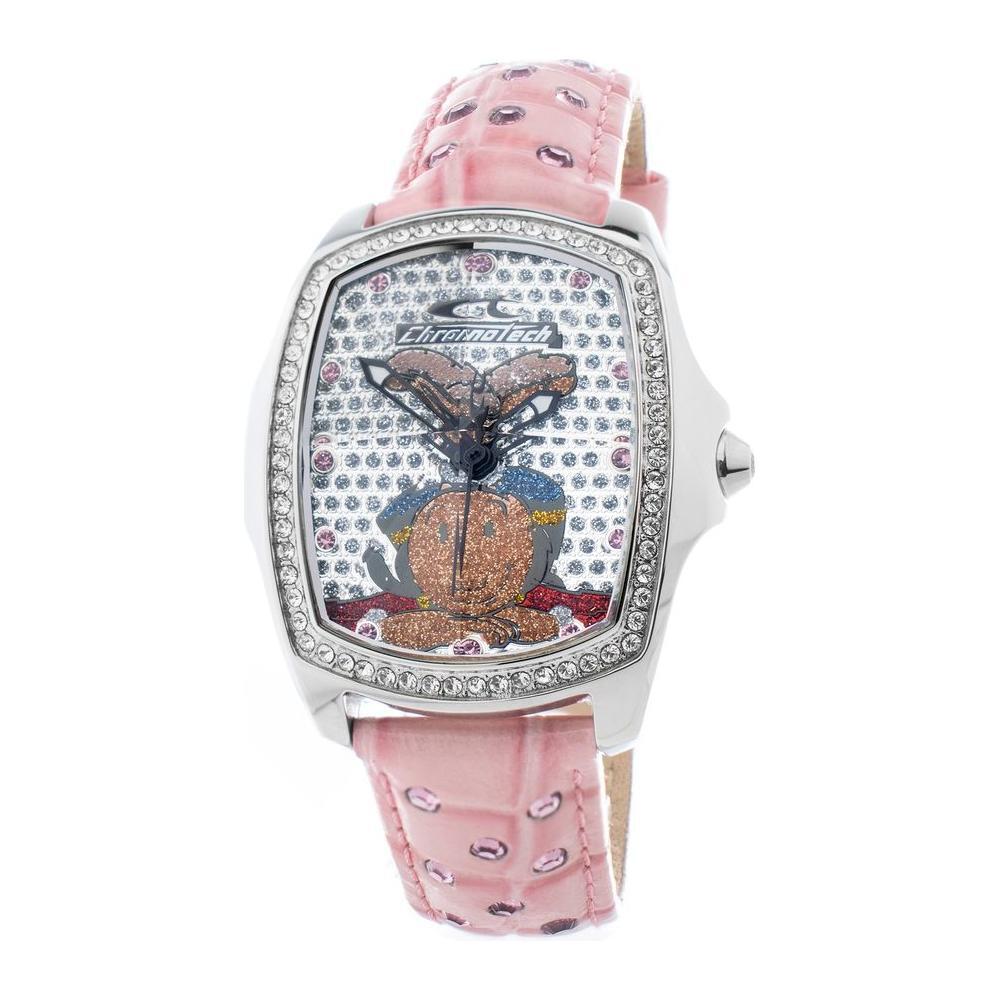Chronotech Multicolor Leather Dress Watch