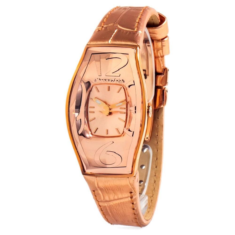 Chronotech Multicolor Leather Dress Watch