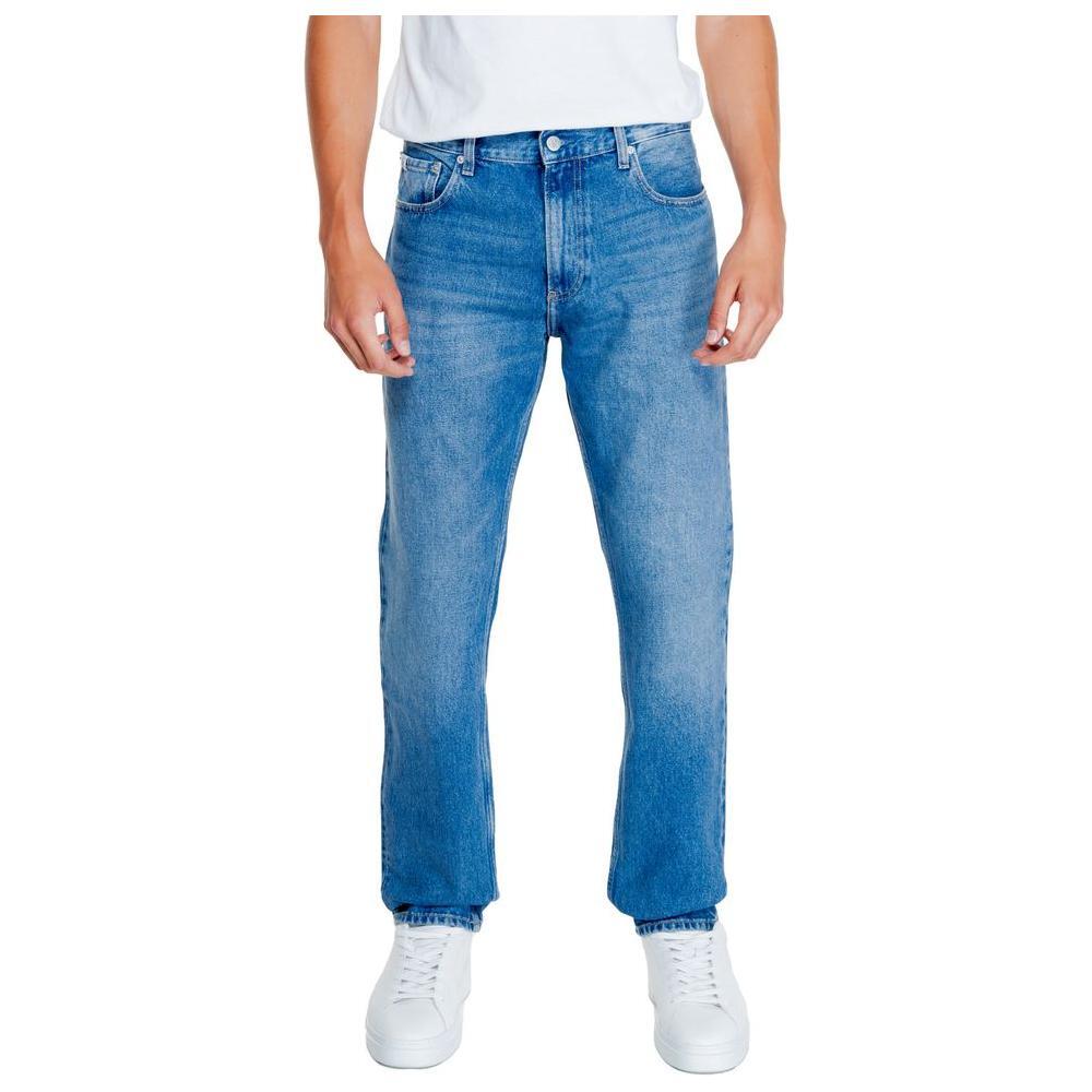 Calvin Klein Jeans Light Blue Cotton Relaxed Fit Jean CA-14569300236-W33 | L32