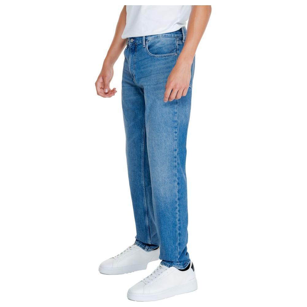 Calvin Klein Jeans Light Blue Cotton Relaxed Fit Jean CA-14569300236-W33 | L32