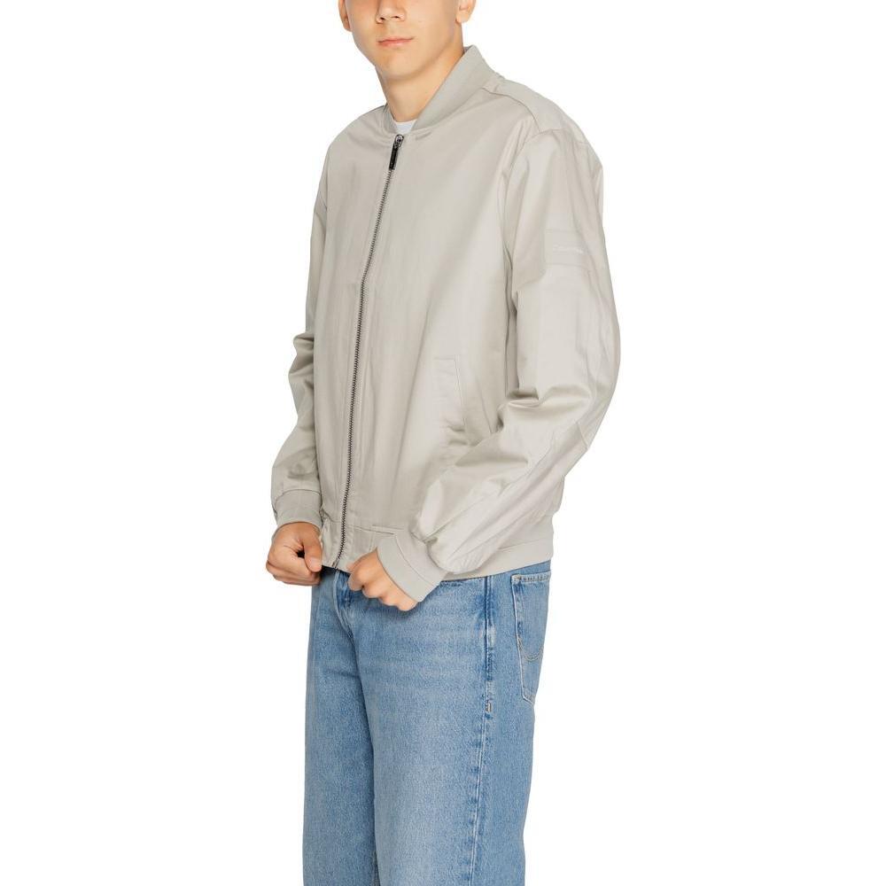 Calvin Klein Gray Organic Cotton Jackets & Coat CA-14571300136-IT46 | M