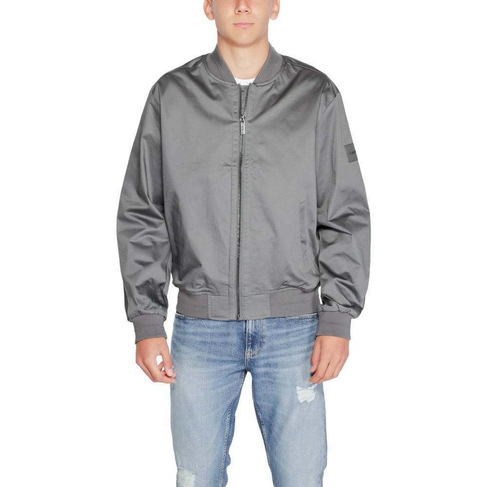 Calvin Klein Gray Organic Cotton Jackets & Coat CA-14571300138-IT48 | L