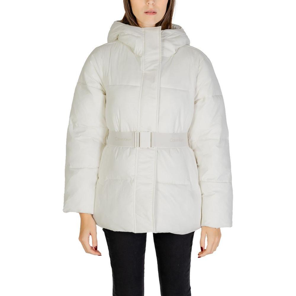 Calvin Klein Jeans Cream Nylon Jackets & Coat CA-14573900143-IT44|L