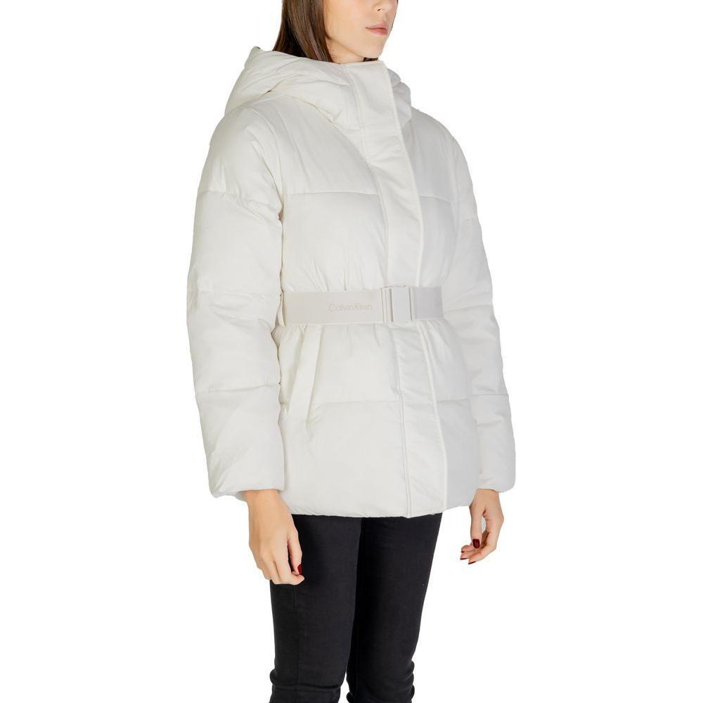 Calvin Klein Jeans Cream Nylon Jackets & Coat CA-14573900143-IT44|L