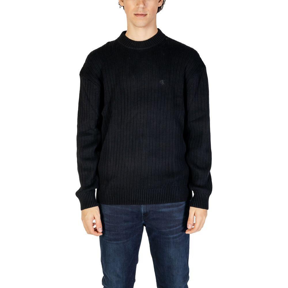 Calvin Klein Jeans Black Cotton Sweater CA-14580800009-IT48 | L