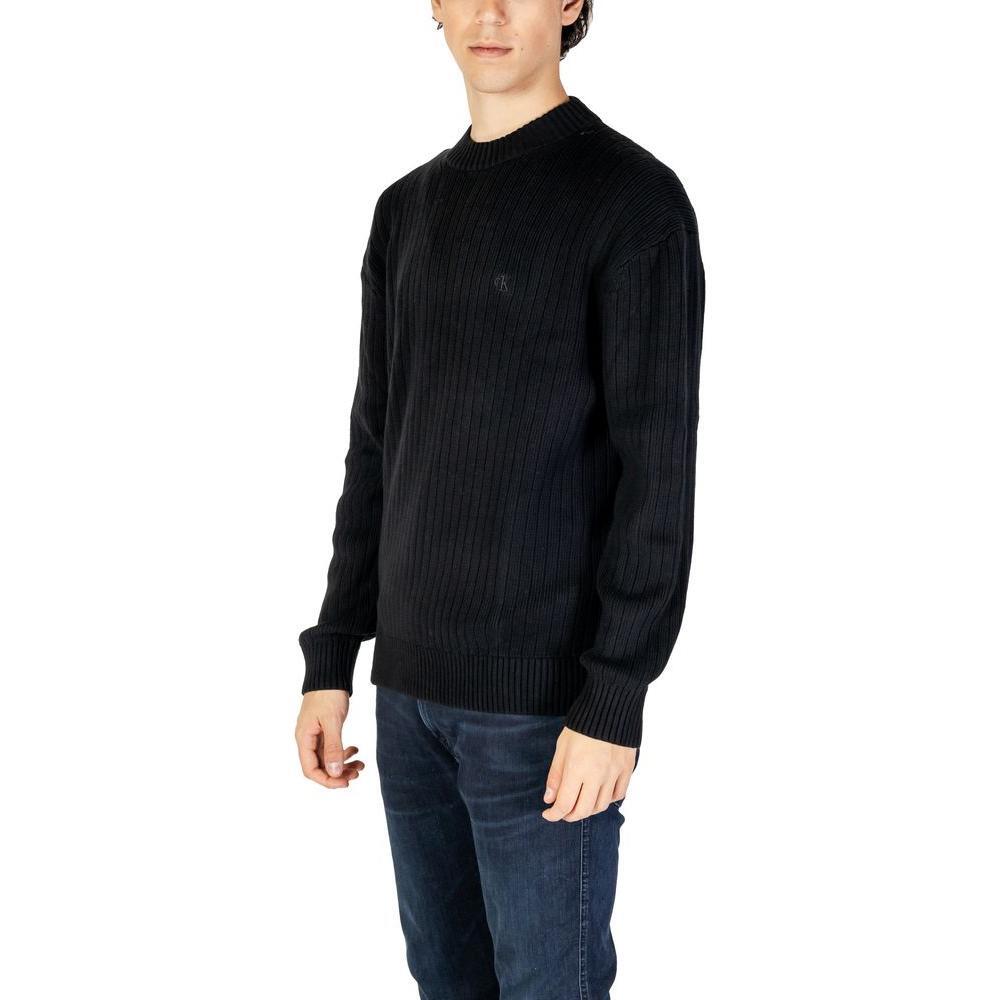 Calvin Klein Jeans Black Cotton Sweater CA-14580800009-IT48 | L
