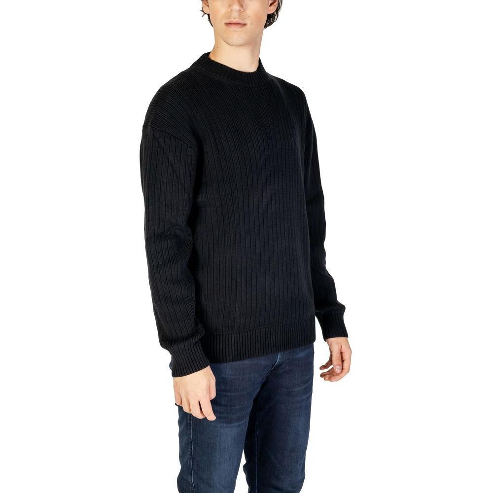 Calvin Klein Jeans Black Cotton Sweater CA-14580800009-IT48 | L