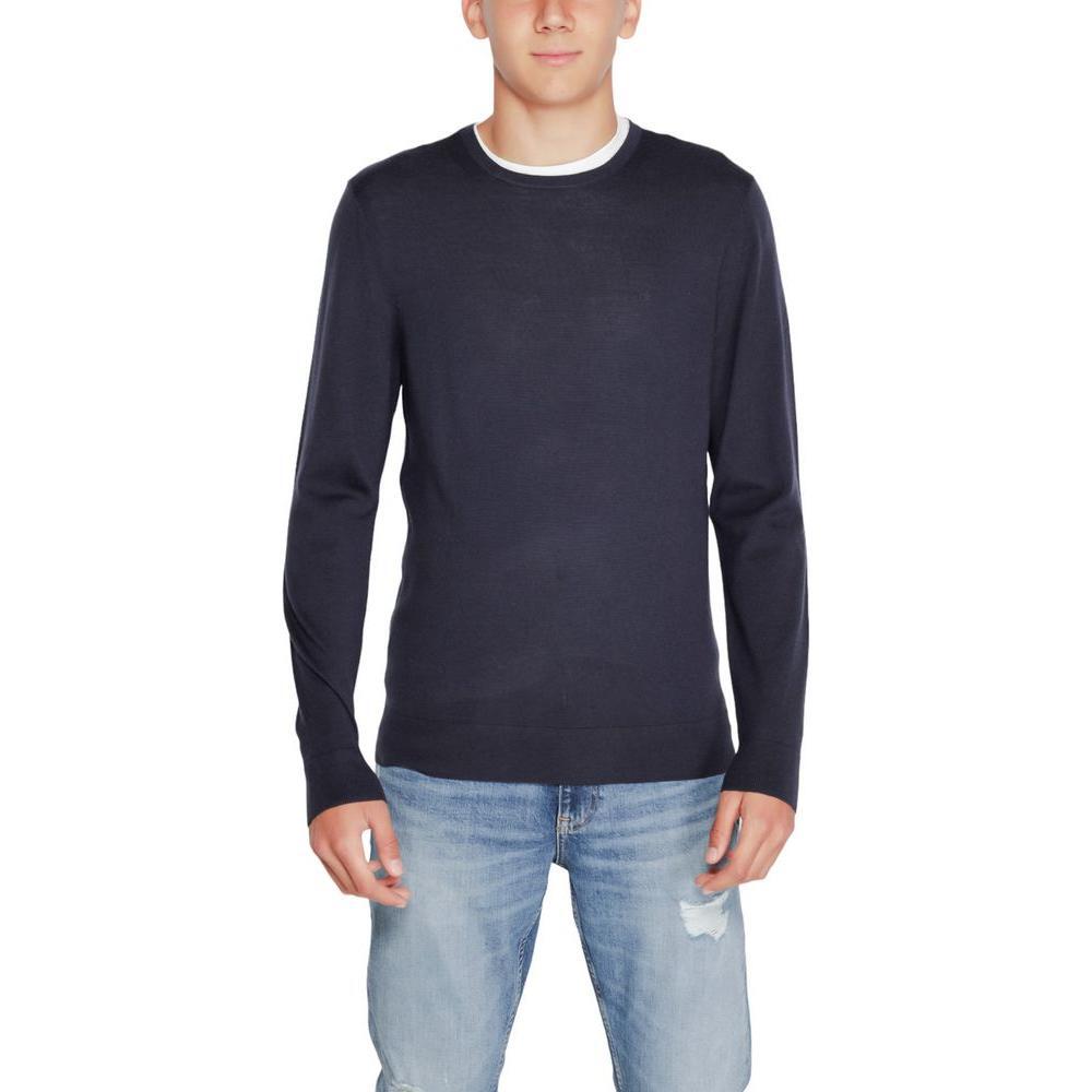 Calvin Klein Blue Recycled Wool Sportswear CA-14587100128-IT44 | S