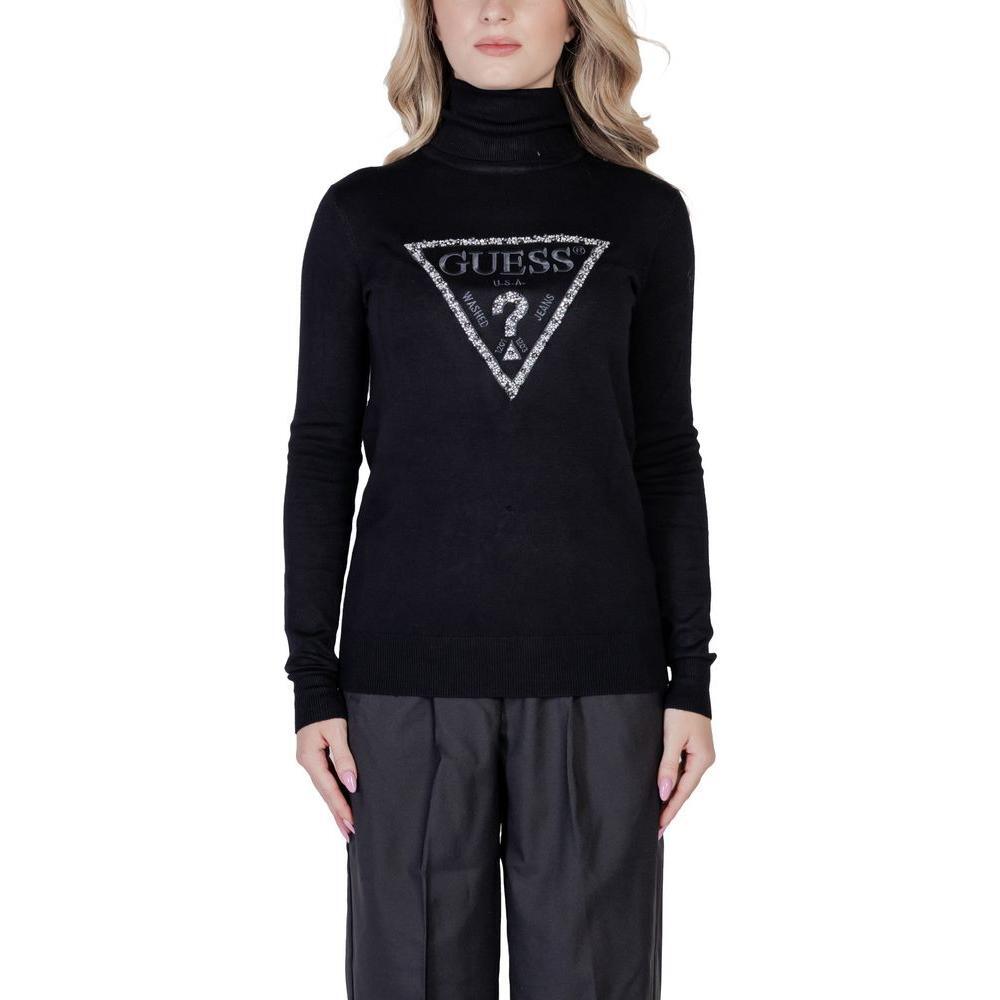 Guess Black Viscose Turtleneck 1728,71956299936,Black,Clothing,Guess,IT38|XS,New with tags,Sweaters - Women - Clothing,Women,Women - Clothing GU-14687900009-IT38|XS