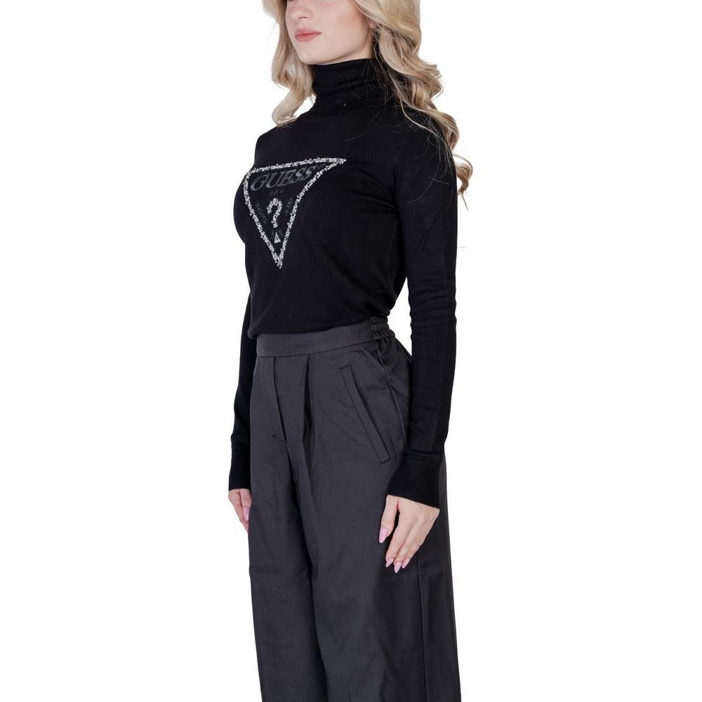 Guess Black Viscose Turtleneck 1728,71956299936,Black,Clothing,Guess,IT38|XS,New with tags,Sweaters - Women - Clothing,Women,Women - Clothing GU-14687900009-IT38|XS