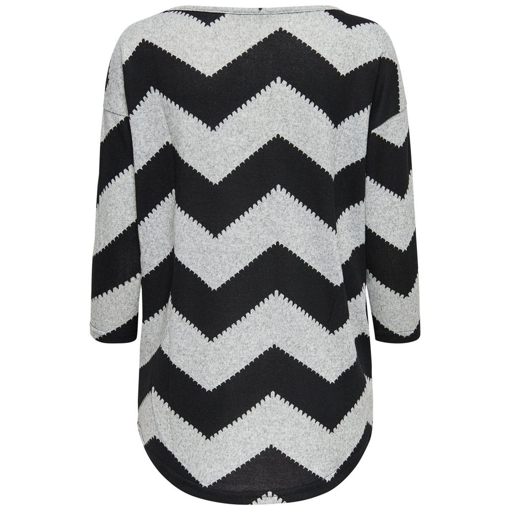 Only Gray Polyester Pattern Shirt