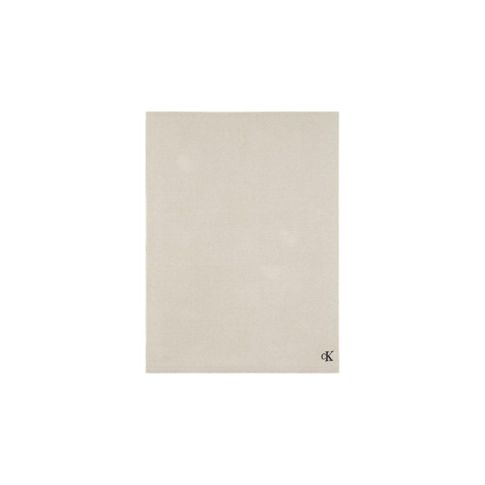 Calvin Klein Beige Cotton Scarf CA-15668300127-ONE SIZE