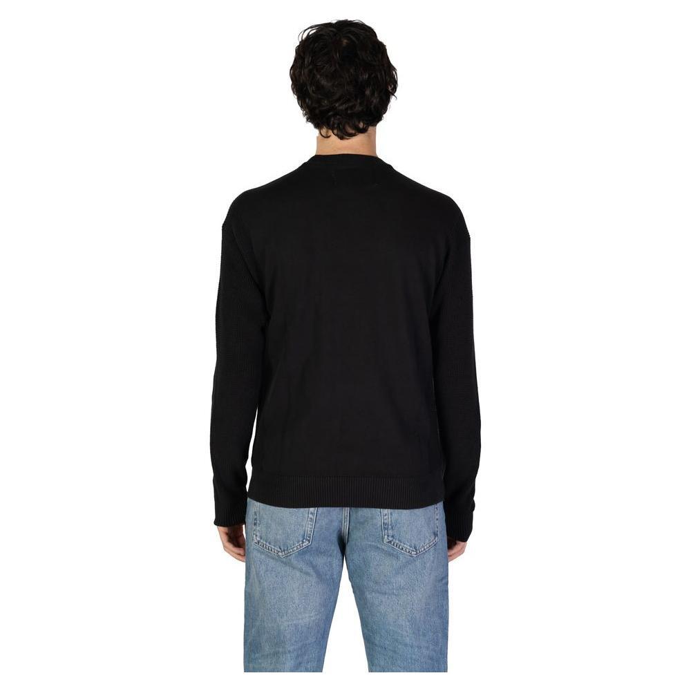 Calvin Klein Jeans Black Cotton Sweater CA-15729100009-IT54 | XXL