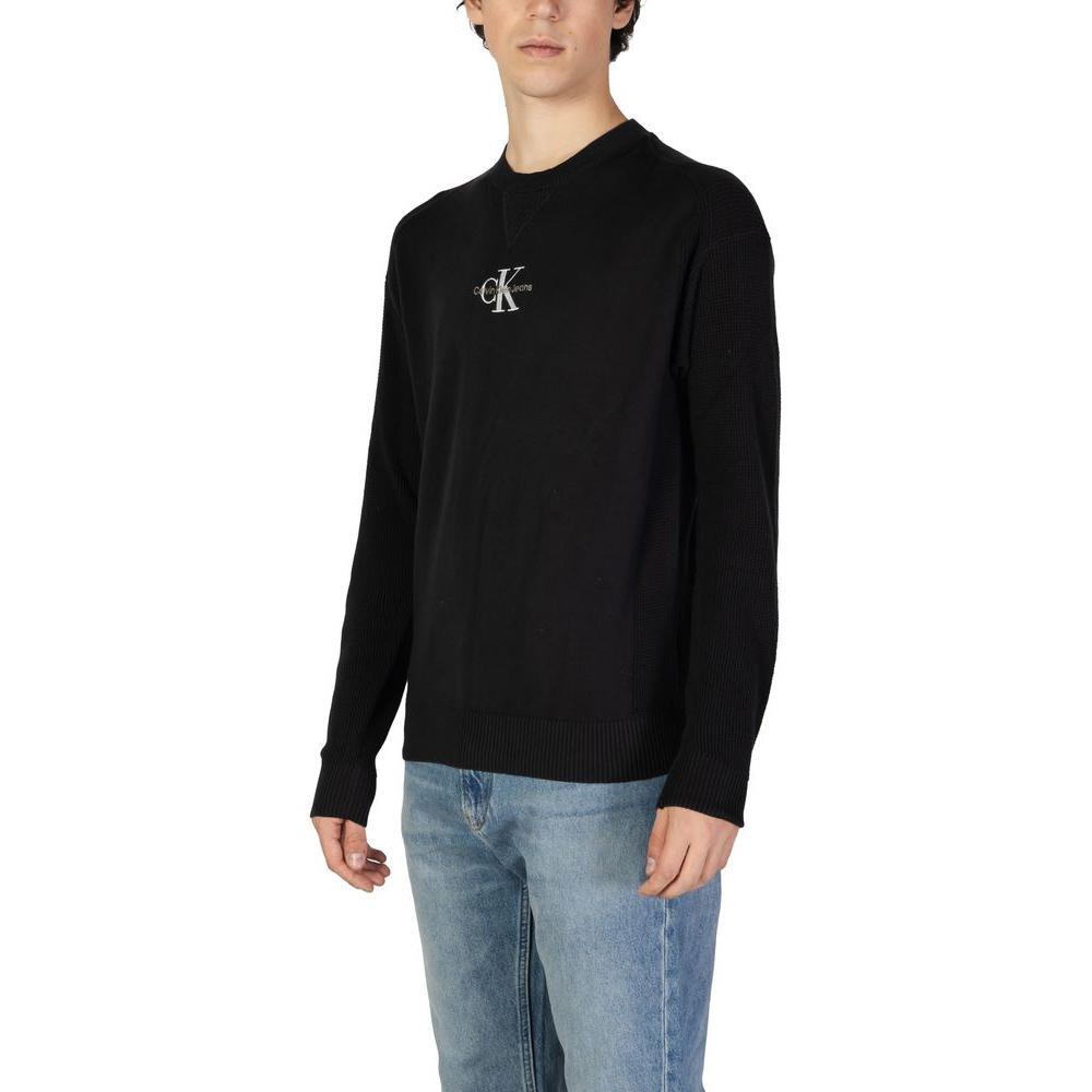 Calvin Klein Jeans Black Cotton Sweater CA-15729100009-IT54 | XXL