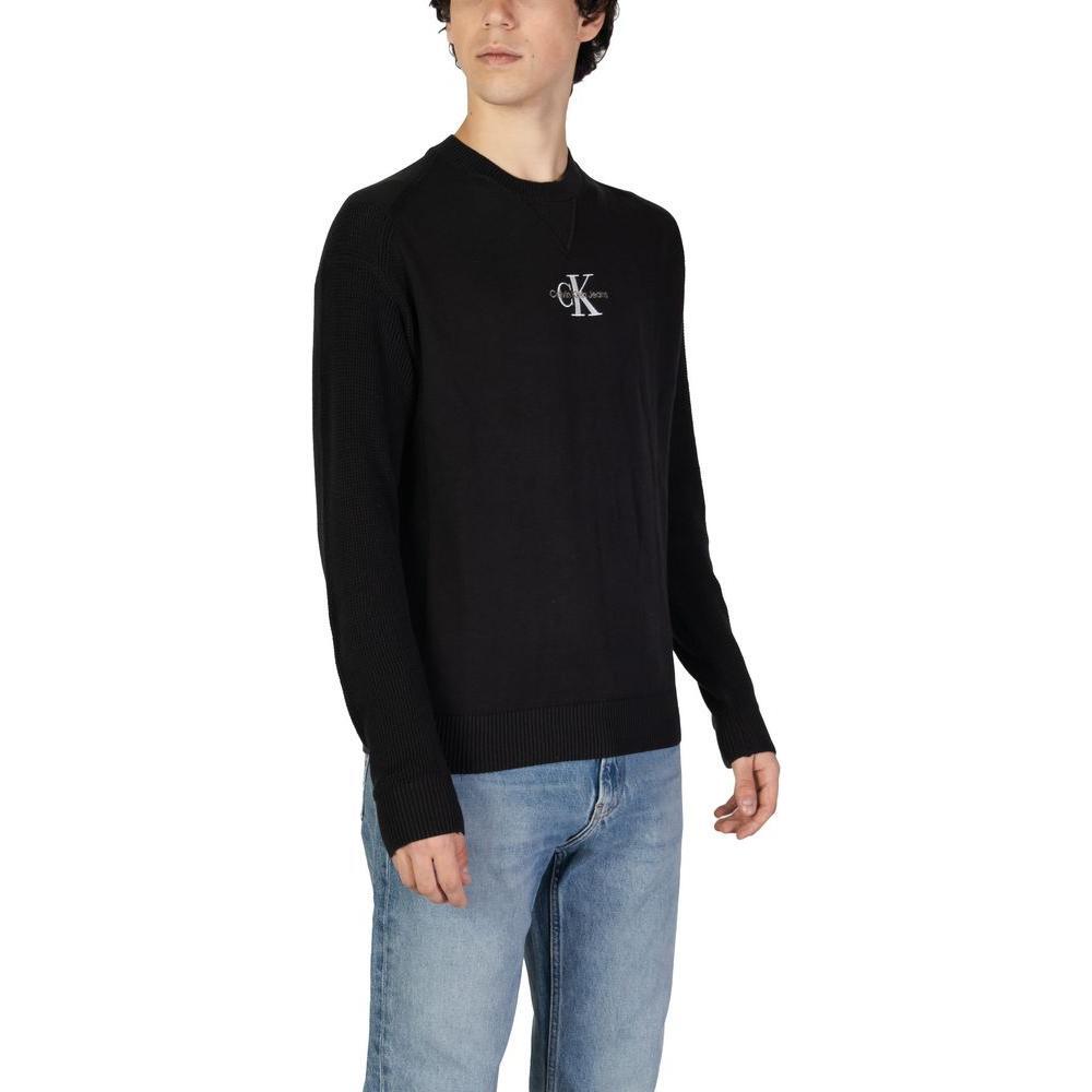 Calvin Klein Jeans Black Cotton Sweater CA-15729100009-IT54 | XXL