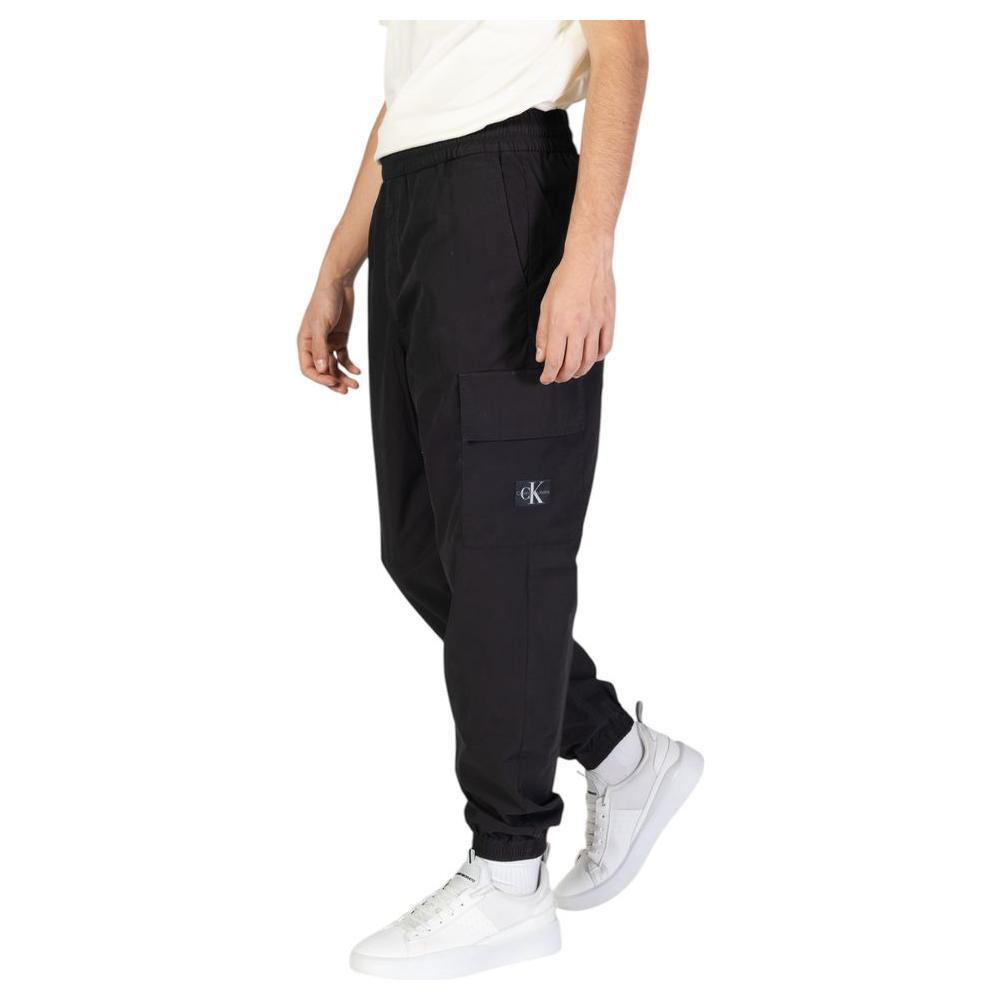 Calvin Klein Jeans Black Cotton Joggers Workout Pant CA-15727900009-IT46 | M