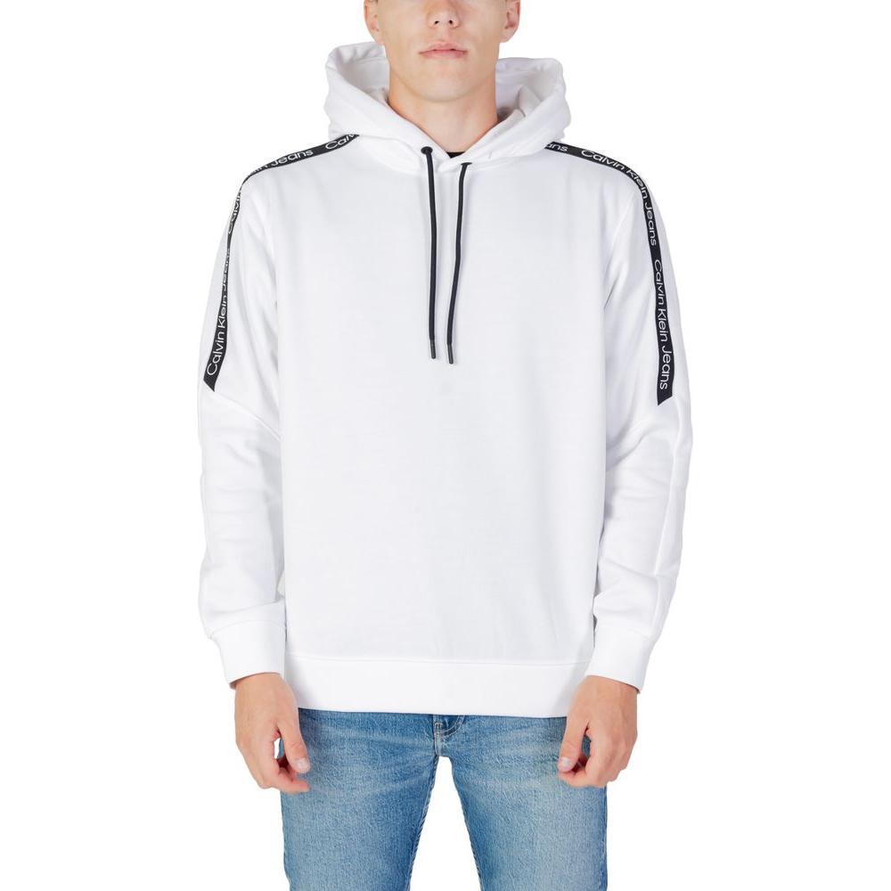 Calvin Klein Jeans White Cotton Hoody CA-11995400008-IT54 | XXL