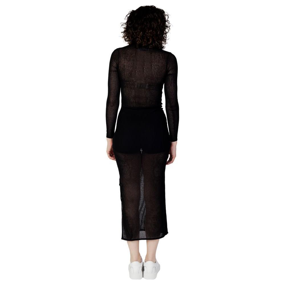 Calvin Klein Jeans Black Marabou Long CA-12009500009-IT38|XS