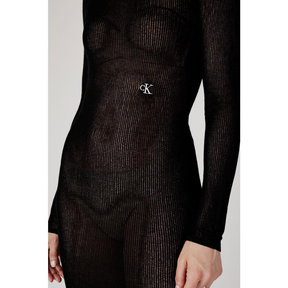 Calvin Klein Jeans Black Marabou Long CA-12009500009-IT38|XS