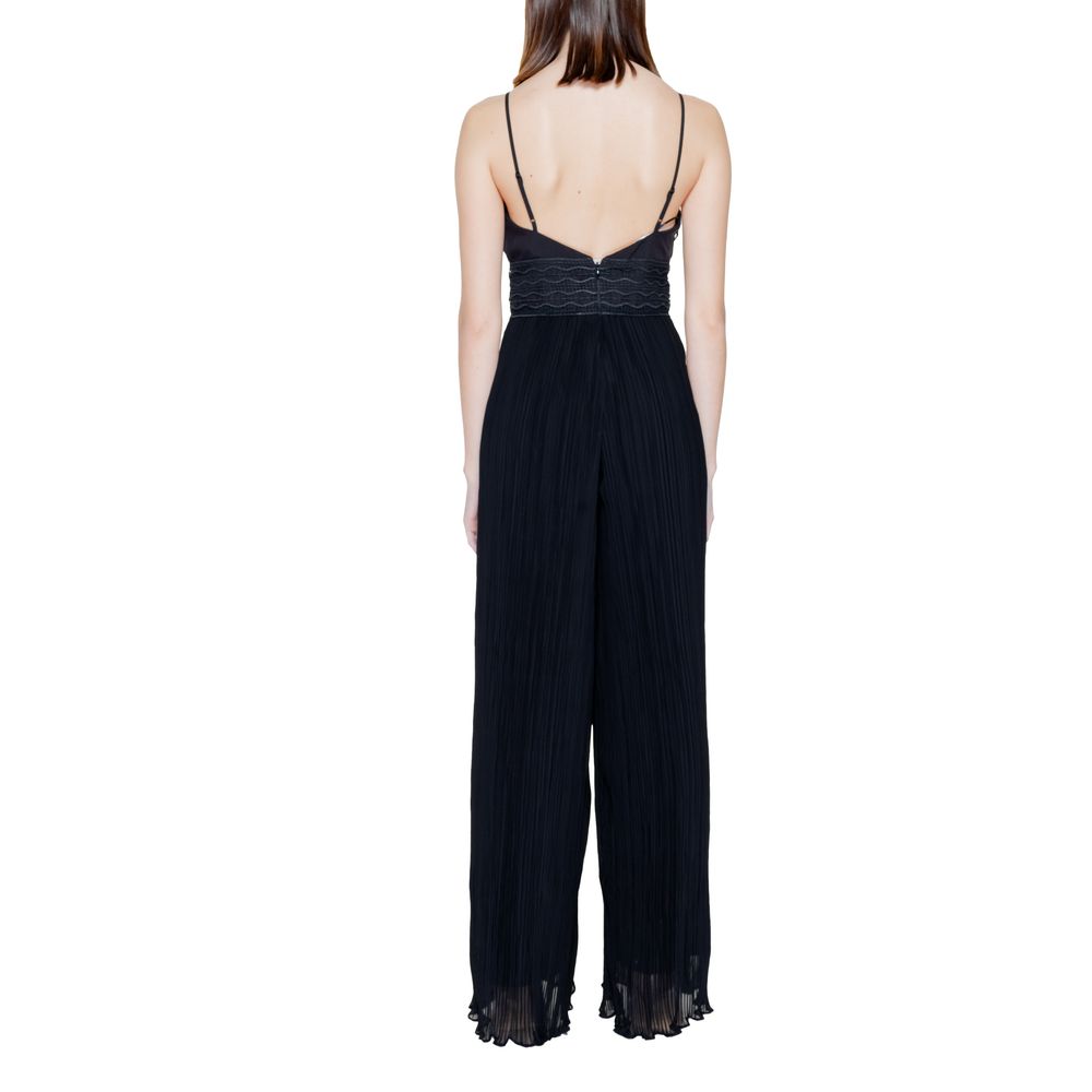 Guess Black Polyester Jumpsuit