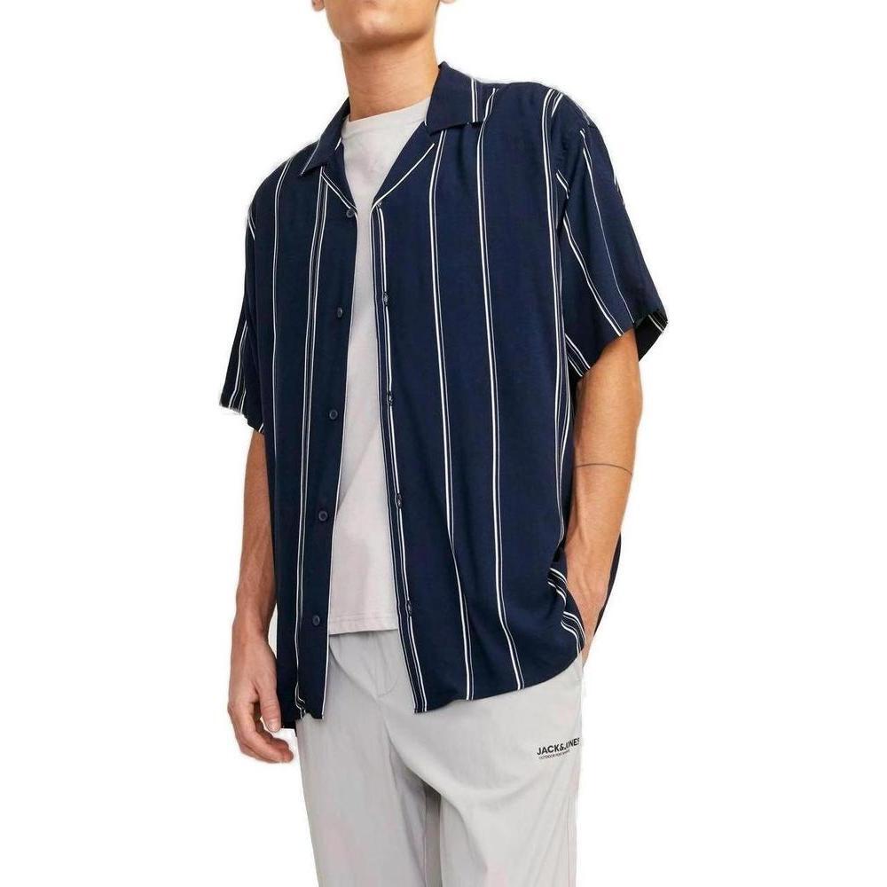 Jack Jones Blue Viscose Shortsleeve JA-13396000128-IT48 | L