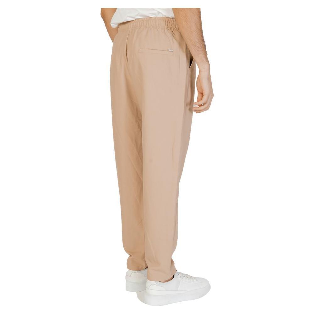 Gianni Lupo Beige Polyester Pant GI-13515400127-IT52 | XL