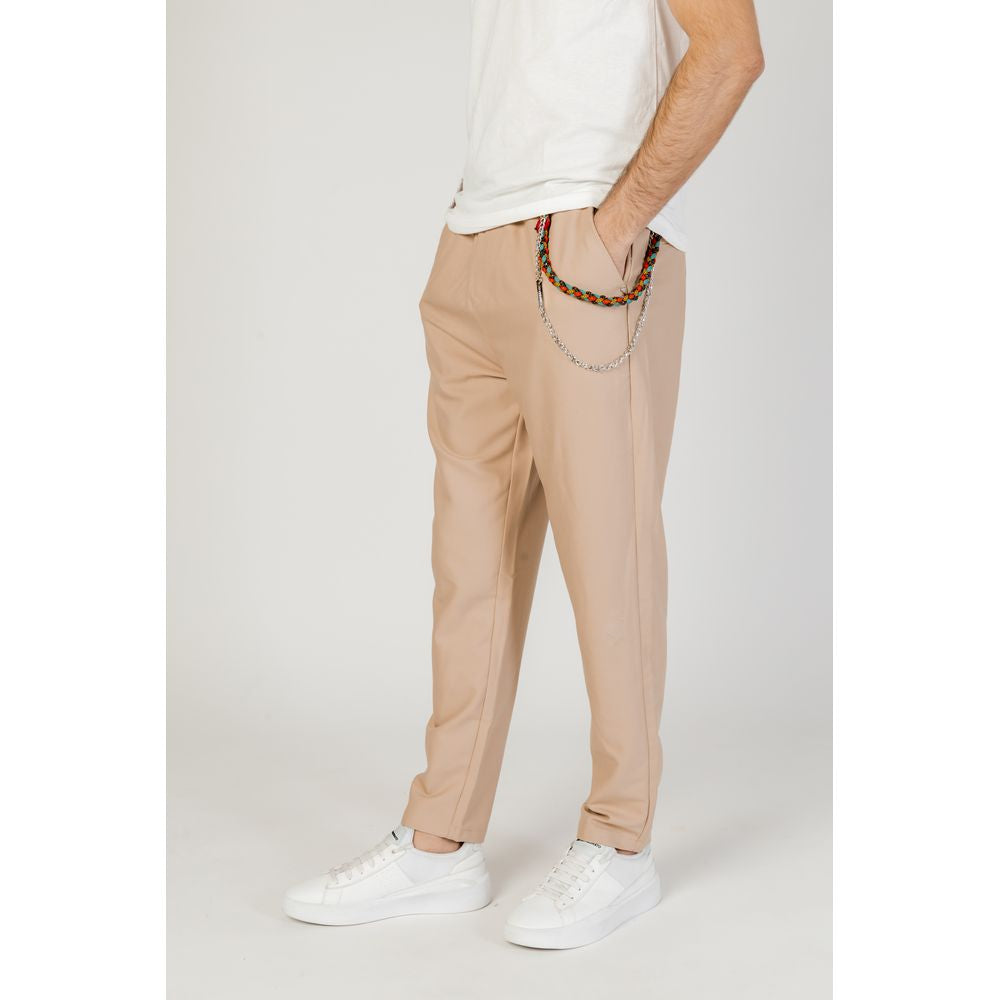 Gianni Lupo Beige Polyester Pant GI-13515400127-IT52 | XL