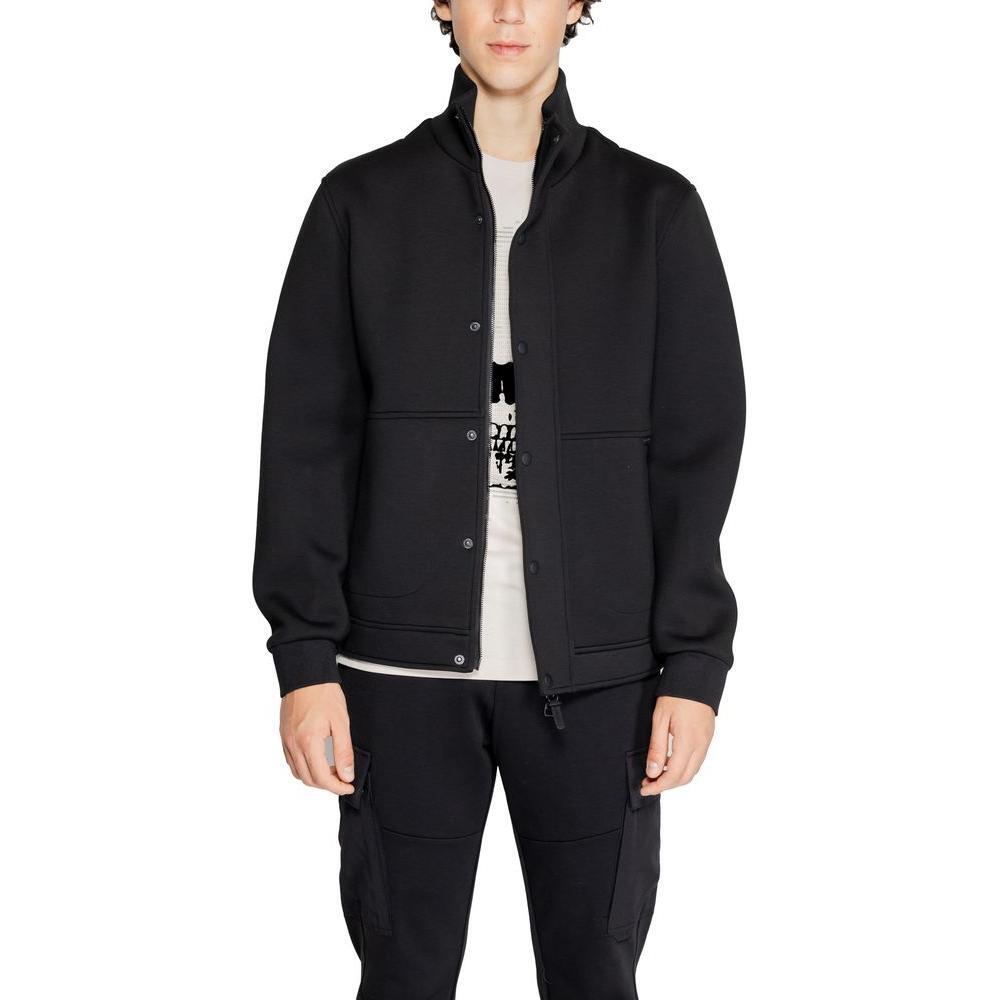 Antony Morato Black Polyester Jackets & Coat AN-14634300009-IT52 | XL