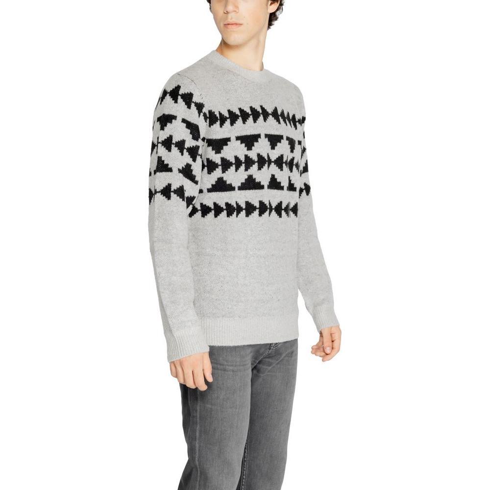 Antony Morato Gray Marabou Sweater AN-14638600136-IT52 | XL