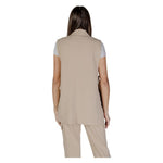 B.Young Beige Polyester Waistcoat BY-14925102507-IT40|S