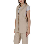 B.Young Beige Polyester Waistcoat BY-14925102507-IT40|S