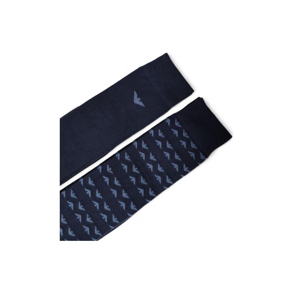 Emporio Armani Underwear Blue Cotton Sock EM-15169500010-ONE SIZE