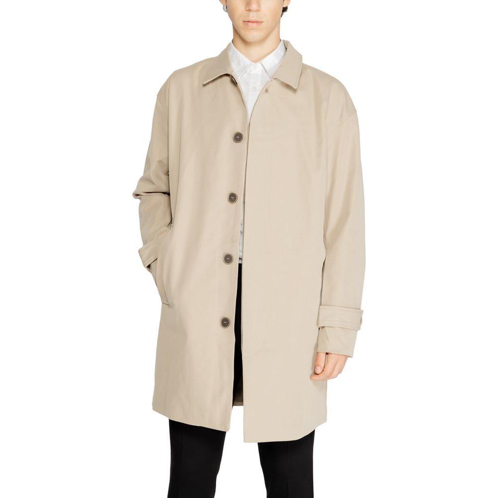 Only & Sons Beige Polyester Trench Coat ON-15322700127-IT54 | XXL