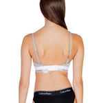 Calvin Klein Underwear Gray Cotton Bra CA-15529000136-IT38|XS