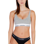 Calvin Klein Underwear Gray Cotton Bra CA-15529000136-IT38|XS