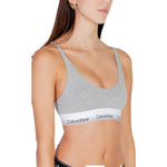 Calvin Klein Underwear Gray Cotton Bra CA-15529000136-IT38|XS