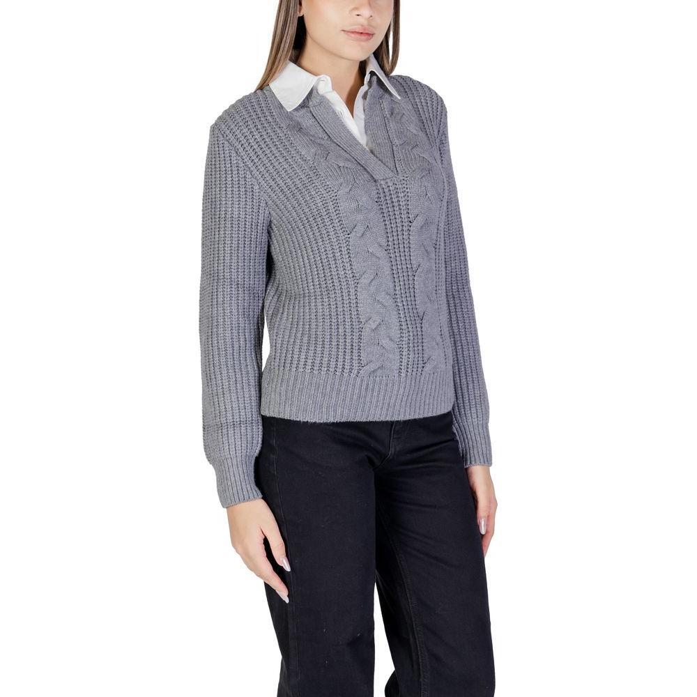 Morgan De Toi Gray Viscose Sweater MO7000001819878RO